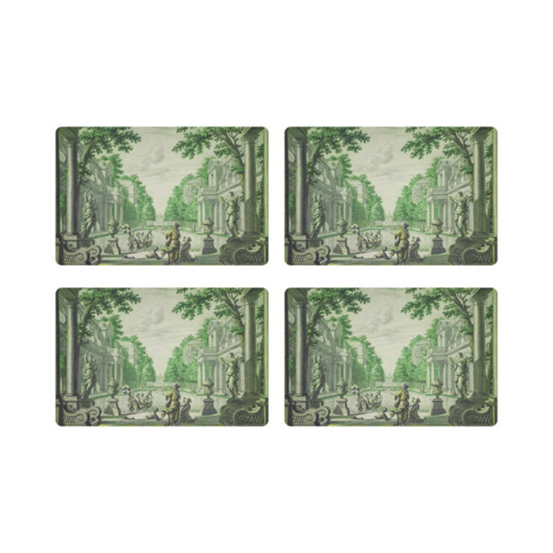 Dimanche a Paris Pebble 17.5" Vinyl Placemat, Green