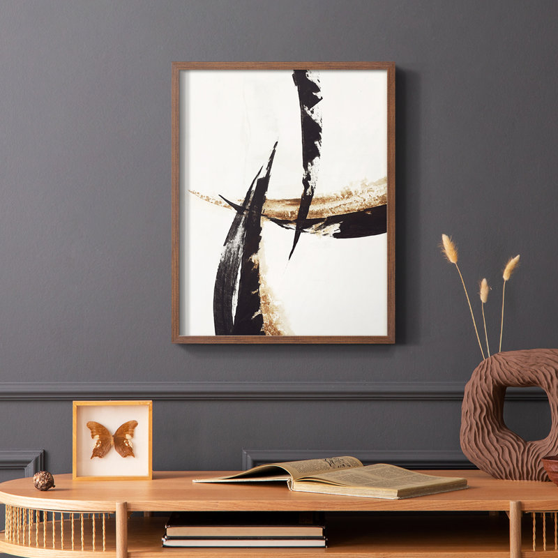 High Style II Framed Print - Solid Wood, Brown, 10" H x 8" W
