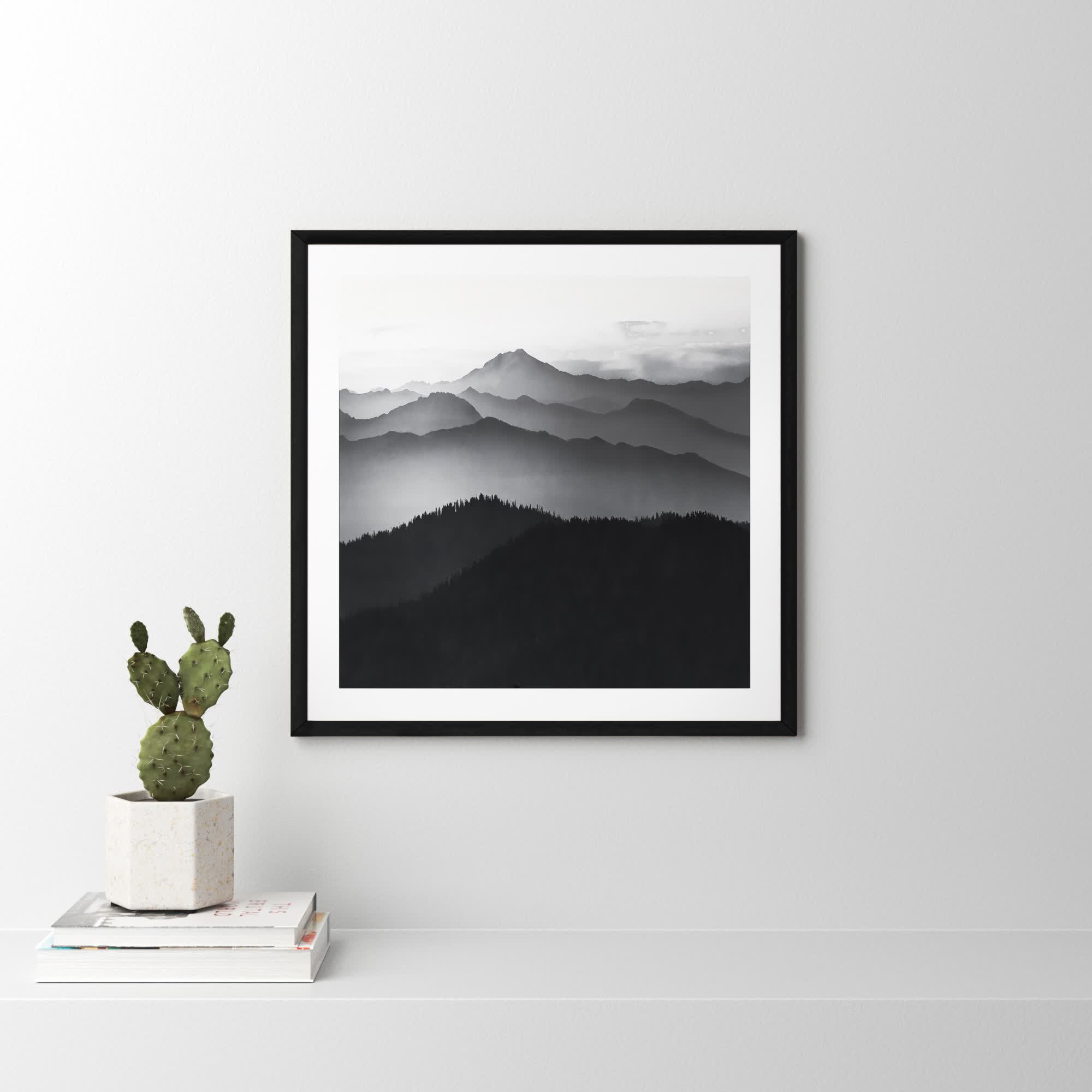 Cascades by Danita Delimont, 32" H x 32" W x 0.75" D, Black Framed