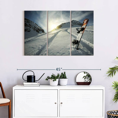 Snowboard, reproduction d'art sur toile
