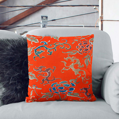 Floral Square Throw Cushion