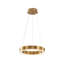 Luminaire suspendu moderne 1 lumière DEL dorée moderne