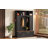 4-IN-1 Elegant Hall Tree with Golden Hooks & Handles, Practical Entryway Walnut Bench with Adjustable Shelves, 76.7"H Farmhouse Wooden Style Coat & Shoe Rack-422952013