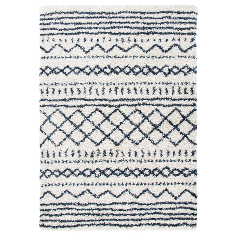 Develin Performance Chevron Rug, Rectangle 4' x 6', Ivory/Slate