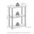 Turn-S-Tube 3-Tier Multipurpose Bookcase, Shelf Display Rack with Square Tube, Beech/White