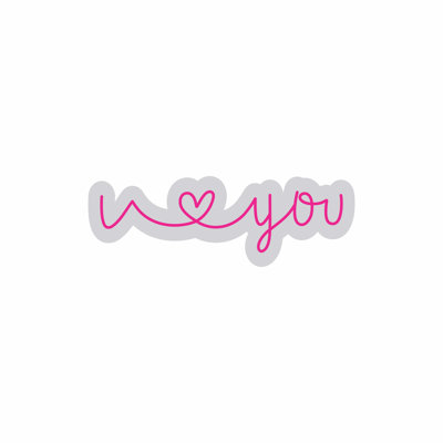  | N ♡ you, enseigne au néon | Fabriqué avec un tube néon incassable durable qui émet une lumière rose vif pendant plus de 50 000 heures sans scintillement ni gradation | 10 x 30 | Rose vif