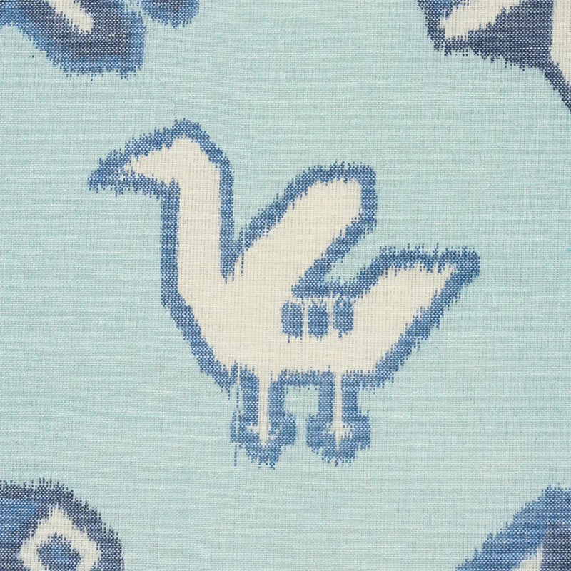 Chuska Warp Print Fabric, Blue/ Medium Blue