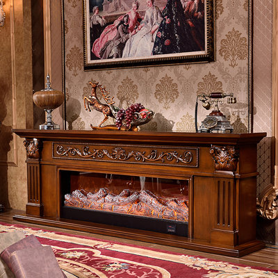 Euro-American Retro TV Cabinet Mantelpiece