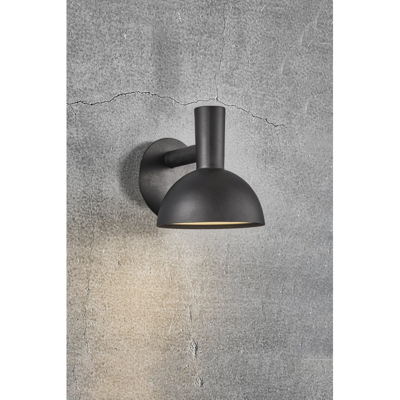 Arki 20cm H Outdoor Armed Sconce, Black