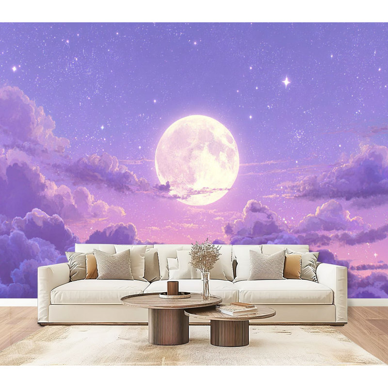 Papier peint autocollant Boho Dreamy Cloud Dreamy, L 96 po x l 69 po