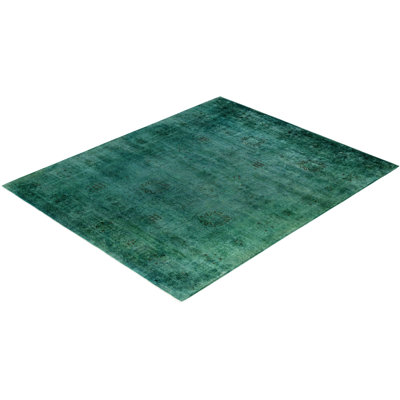 Overdyed One-of-a-Kind 8' 1" X 9' 10" Hand Knotted Area Rug