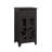 Classic Glass-Door Bar Cabinet with Bottle Storage-801972302