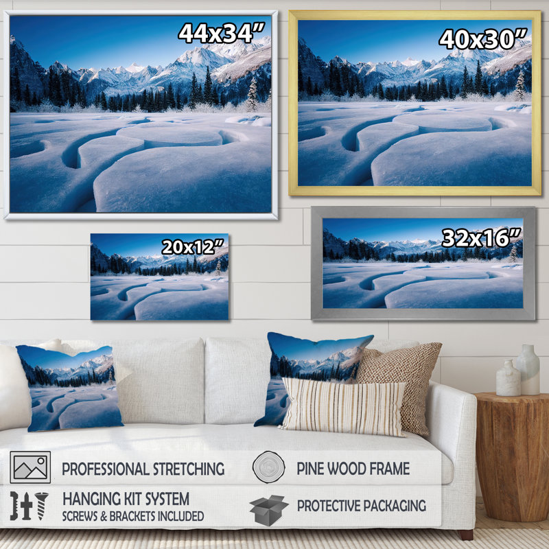 «Winter Alaskan Beauty II» sur toile, Toile tendue, H 30 po x l 40 po x P 1,5 po