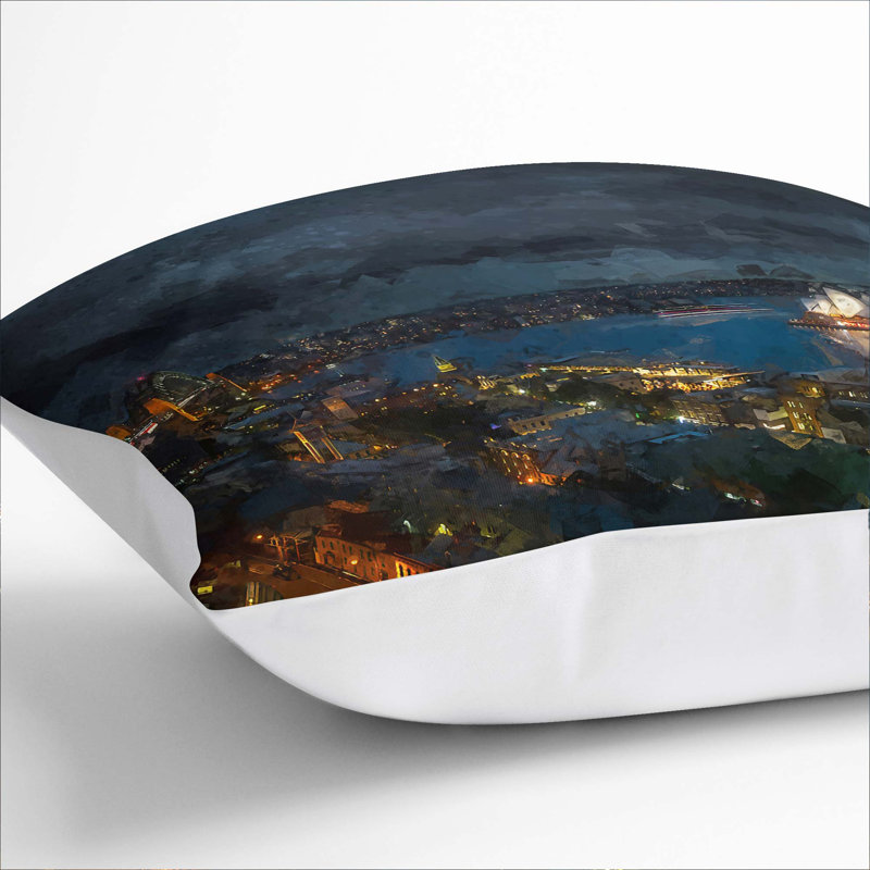 Square Cushion, 40cm H x 40cm W x 15cm D, White