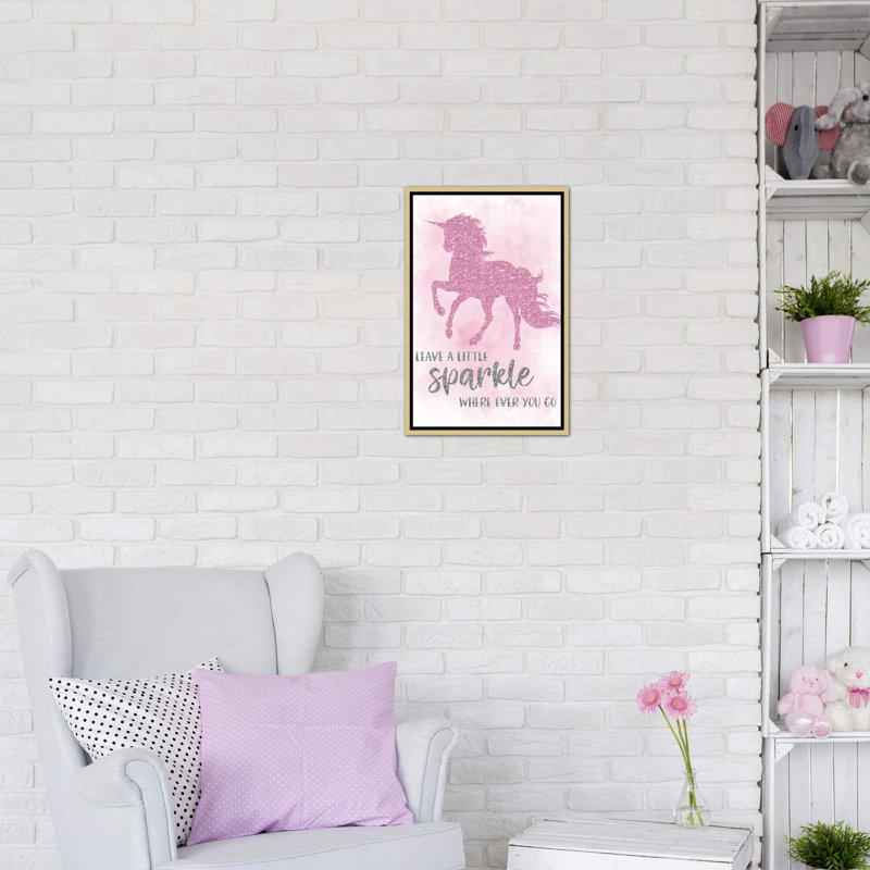 Art sparkle, H 40 po x l 26 po x P 1,5 po, Toile encadrée d'or