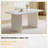 Rectangle Marble Top Double Pedestal Dining Table Set-1080282300