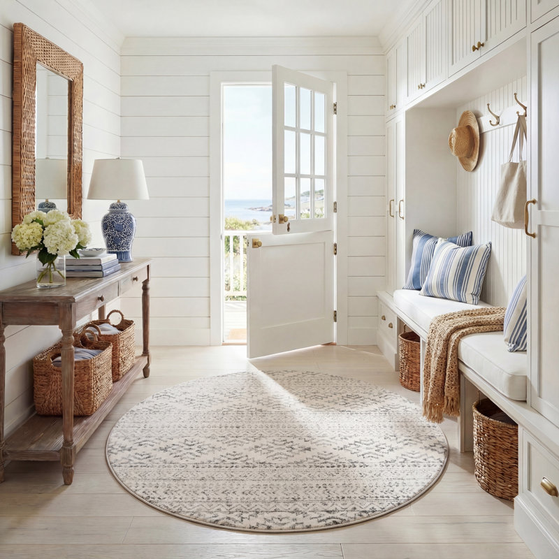 Tapis Hailee Tulum Performance Southwestern, Rond 6 pi 7 po