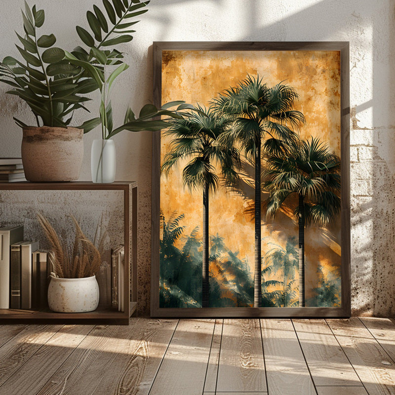 Elegant Framed MDF Painting, 19.7 x 27.6 x 0.1 inches | 100% MDF with 3 mm Thickness, Durable Spruce Frame | Perfect for Home Decor, Living Room & Office | Stylish Artwork to Enhance Your Space