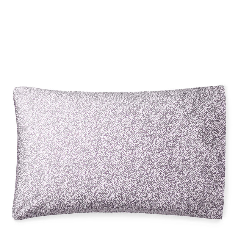Spencer 200 Thread Count Abstract 100% Cotton Pillowcase, Full, Deep Lavender