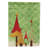 Aulani Double Sided 40'' H x 28'' W Polyester Christmas House Flag