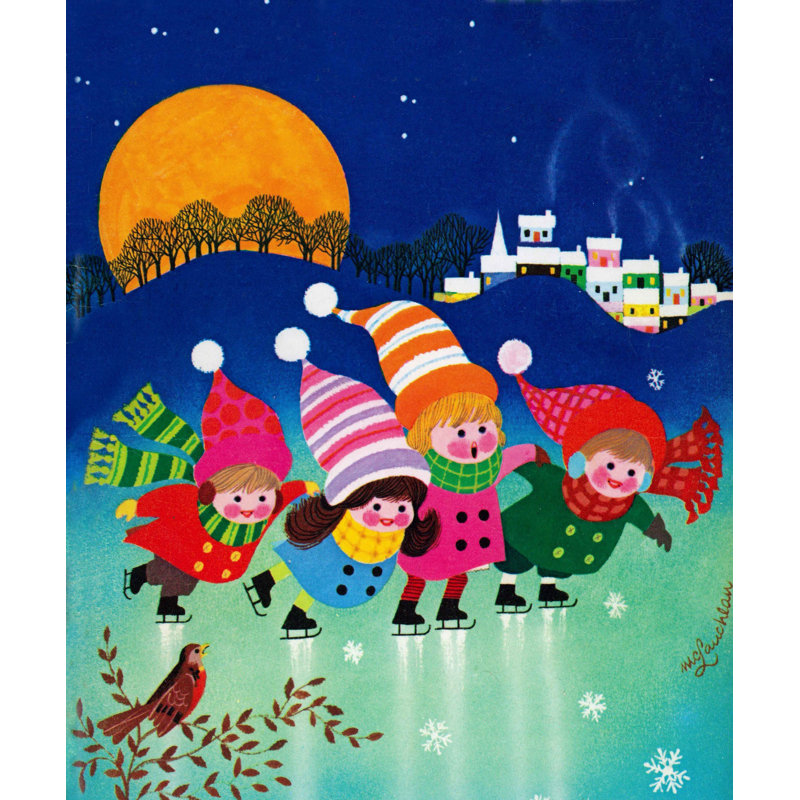 «Skating», impression sur toile tendue, H 36 po x l 30 po