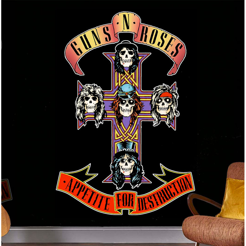 Guns N Roses Appetite For Destruction 2.5m X 50cm Matte Wall Mural