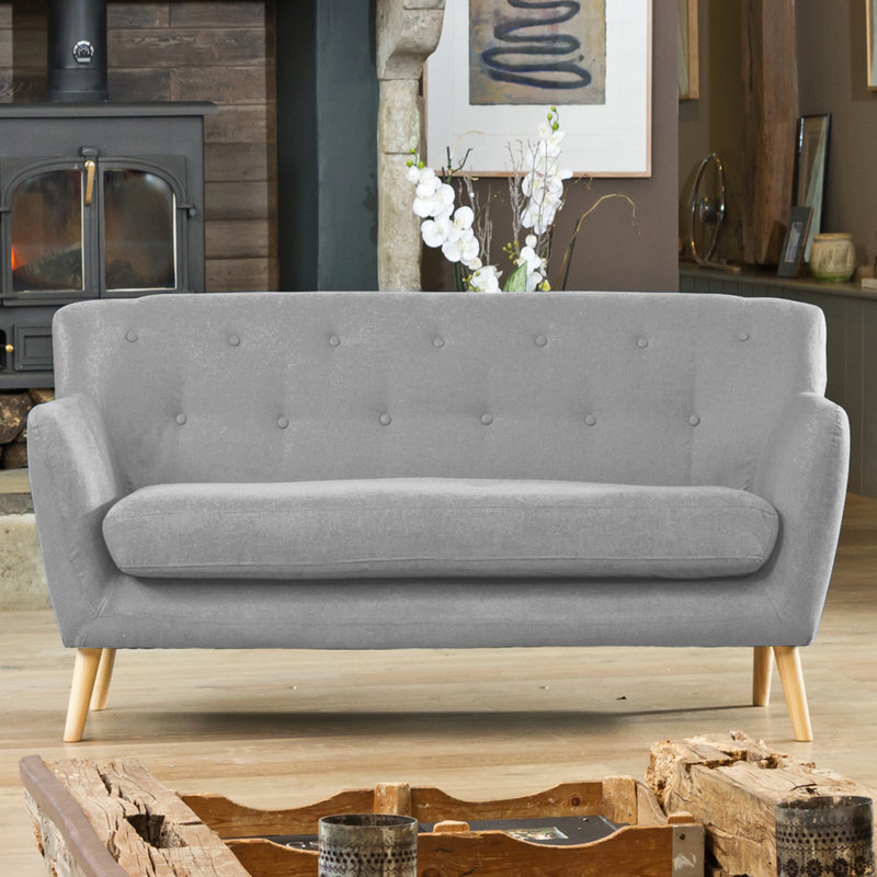 Caylor 3 Seater Sofa, Light Grey