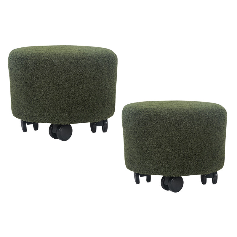 Repose-pieds Jesalee, 100 % polyester vert