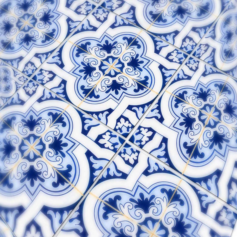 Ensemble de carreaux de mosaïque auto-adhésif en vinyle 5 po x 5 po