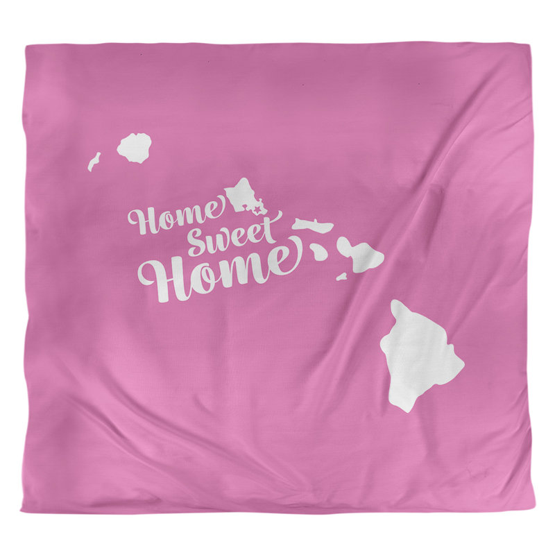 Housse de couette honolulu doux, Housse de couette pour grand lit, Rose, Microfibre