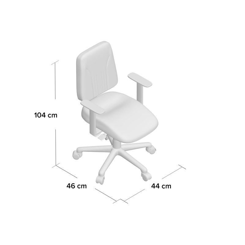 Office Chair, Green, Fixed armrests