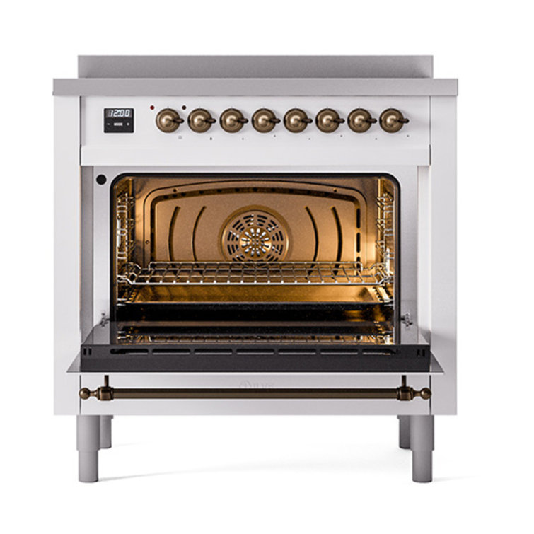 ILVE Nostalgie II Noblesse 36 inch Induction Range  (Solid Door, RAL)