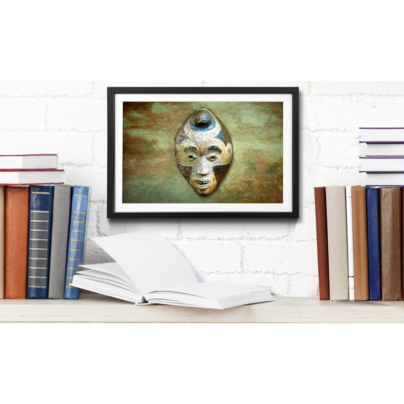 Afro Head - Single Picture Frame Print, 60cm H x 80cm W
