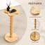 Solid Wood Pedestal End Table-793613037-793613036