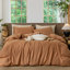 Ensemble de housse de couette à rayures 100% coton lavé MooMee-105229476-111720999