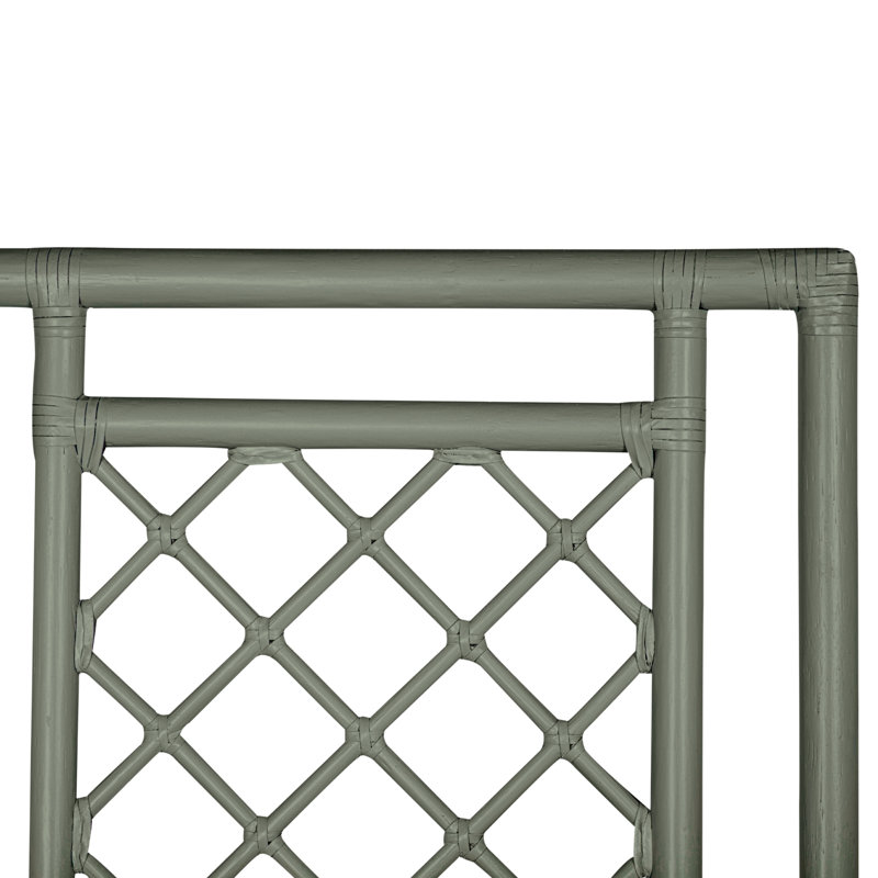 X And Diamond Headboard, Twin, Evergreen