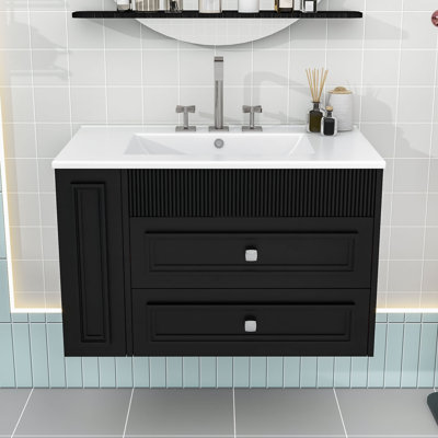 Meuble-lavabo flottant avec rangement spacieux