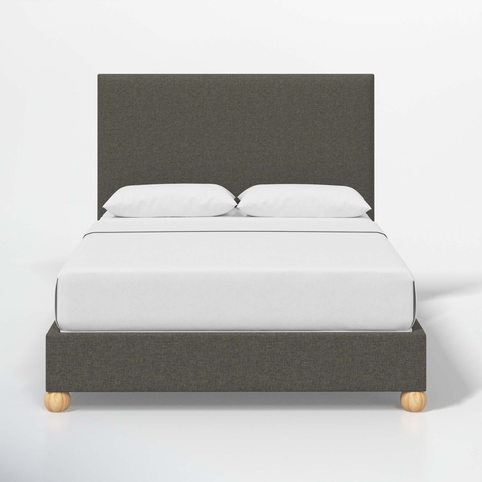 Benita Upholstered Bed, California King, Zuma Charcoal Textured Linen