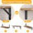 Floating Shelves For Wall Different Sizes Farmhouse Wall Shelf For Bedroom, Bathroom Storage, Living Room And Kitchen Decor(Set Of 4)