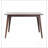 1 Piece Rectangular Dining Table without Chair