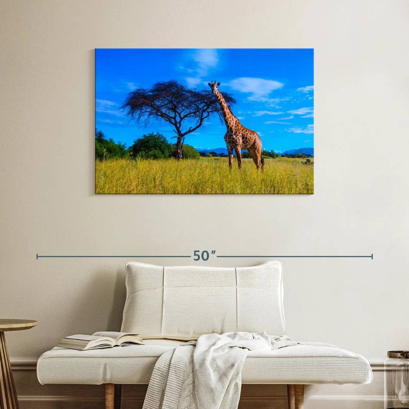 Girafe du parc national Brampt Ruaha, H 26 po x l 39 po