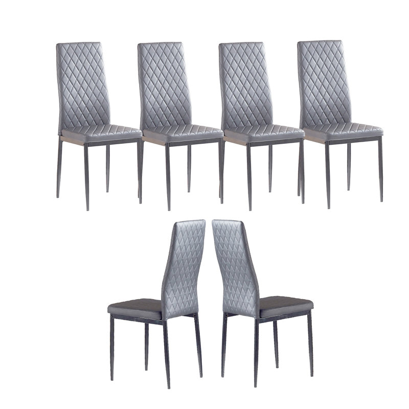 Ensemble de chaises de conférence Modern Home, 6, Gris