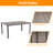 Plastic/Resin Patio Dining Table backyard metal frame