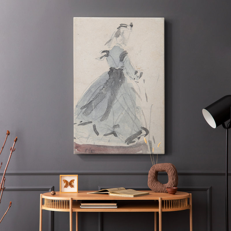 Croquis rétro Lxxxix - galerie Cavas, H 18 po x l 12 po