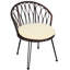Chaise d'extérieur et table en verre: confortable pour se détendre 2 chaises simples et un plateau de table rond à l'épreuve des loisirs