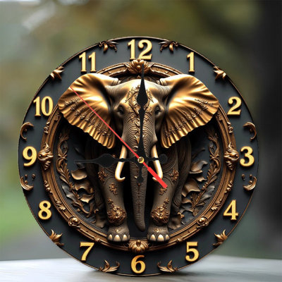 Artisan Elephant Clock