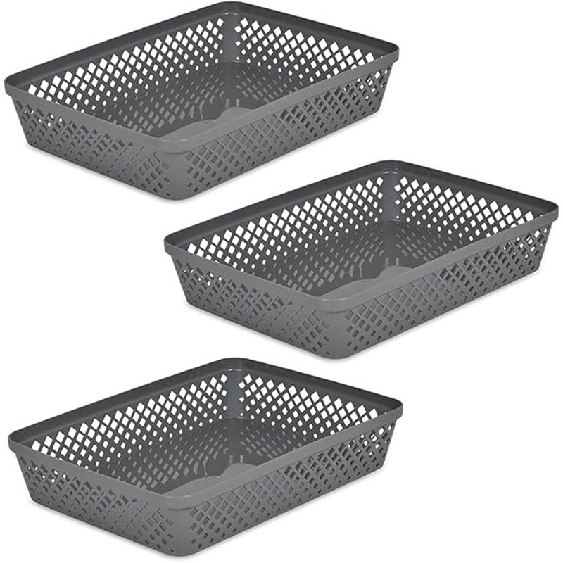 Ensemble de panier de rangement en plastique Glad