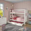 Classic Originals Bunk Bed with a Trundle Bed and Trundle Mattress
