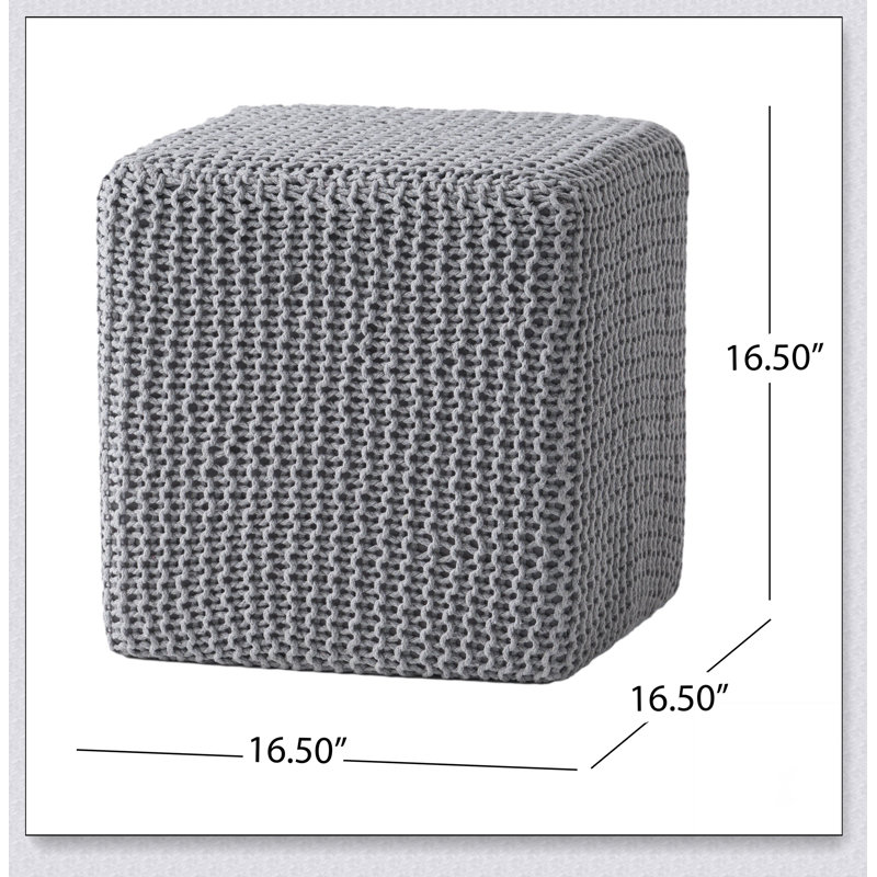 TABOURET EN TRICOT TRICOTÉ