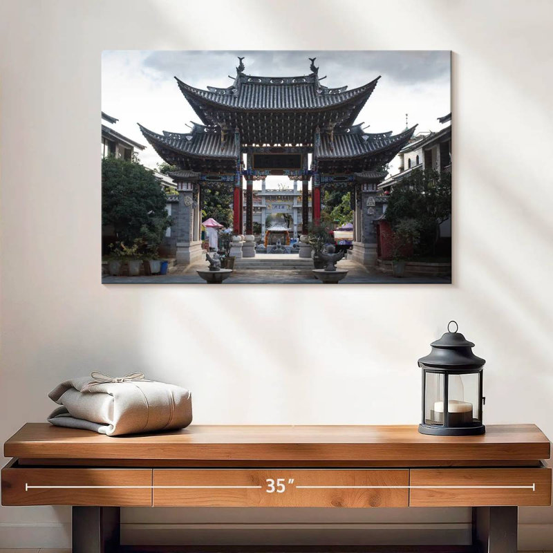Pavillon du parc chinois Lilie, H 16 po x l 24 po